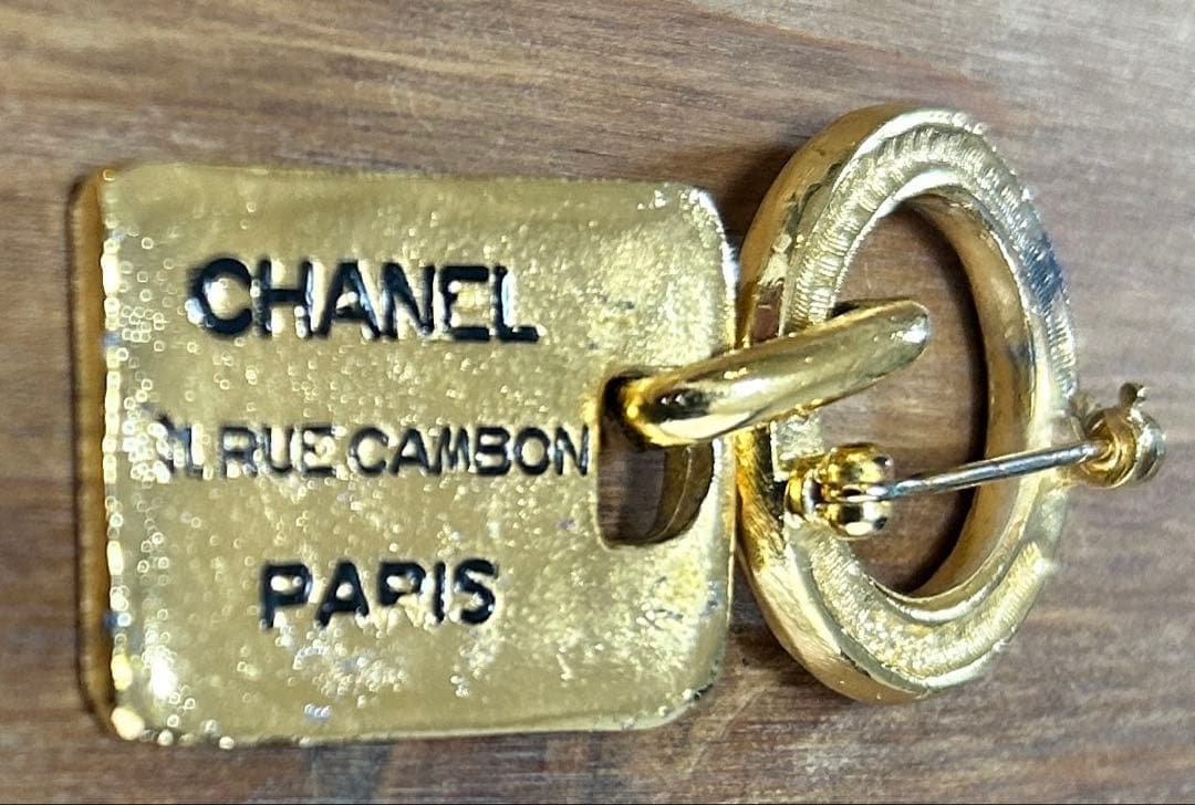 CHANEL 1133刻 カンボン プレート スイング ブローチ　　鑑定済み