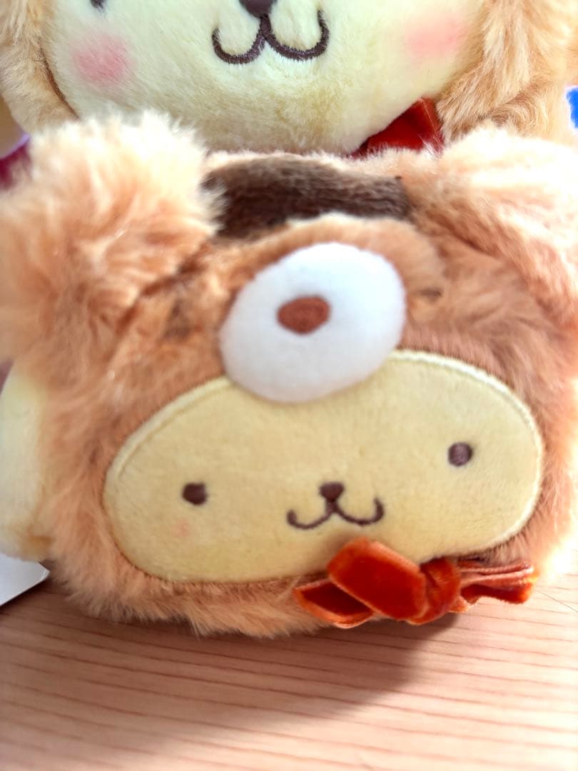 サンリオ ポムポムプリン ぬいぐるみ マスコットキーホルダー ミニポーチ