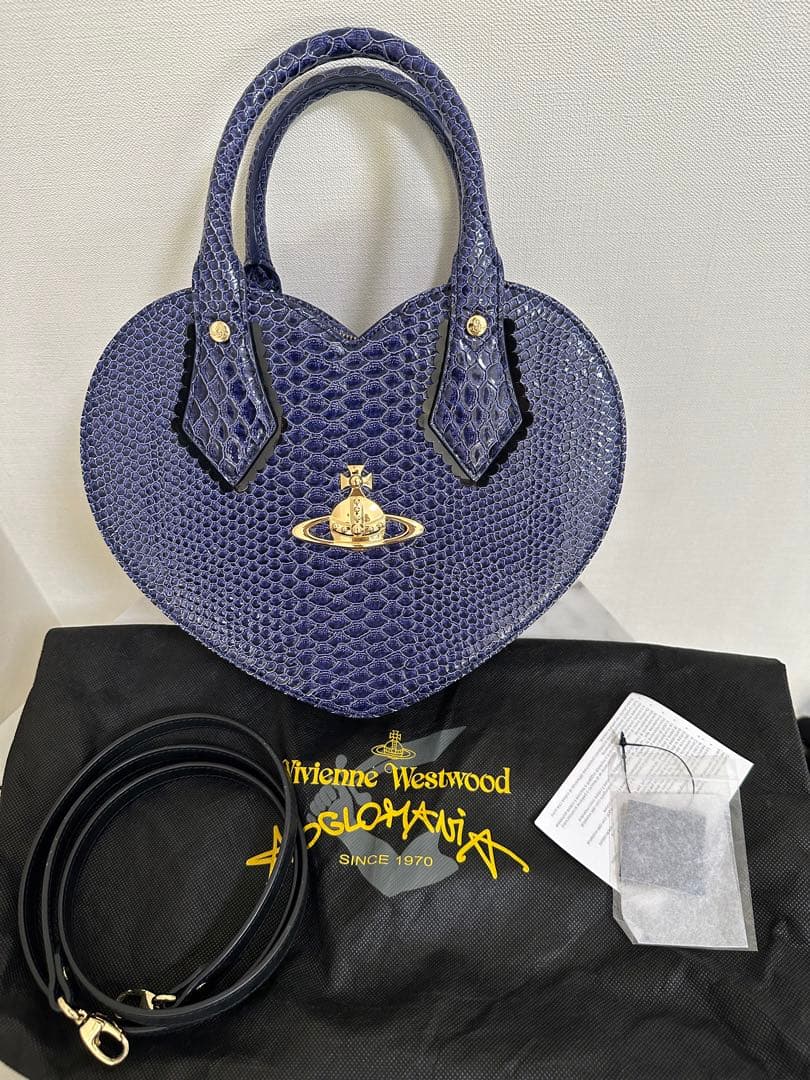 Vivienne Westwood ハートバッグ バイオレット 新品同様
