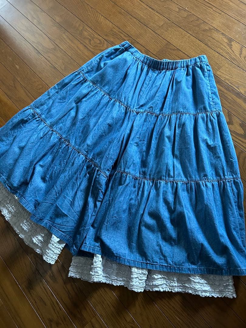 ト*モ様 PINK HOUSE デニムティアードフレアパンツ