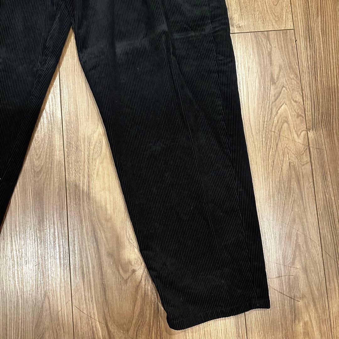 ザク様 WTAPS コーデュロイ テーパードパンツ 03 ブラック 2024AW