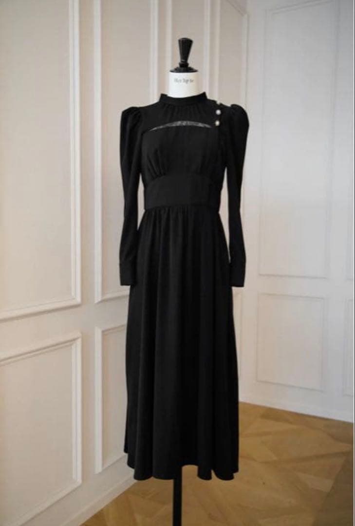 【未使用・完売】Her lip to 2022ホリデーワンピース黒S正規品