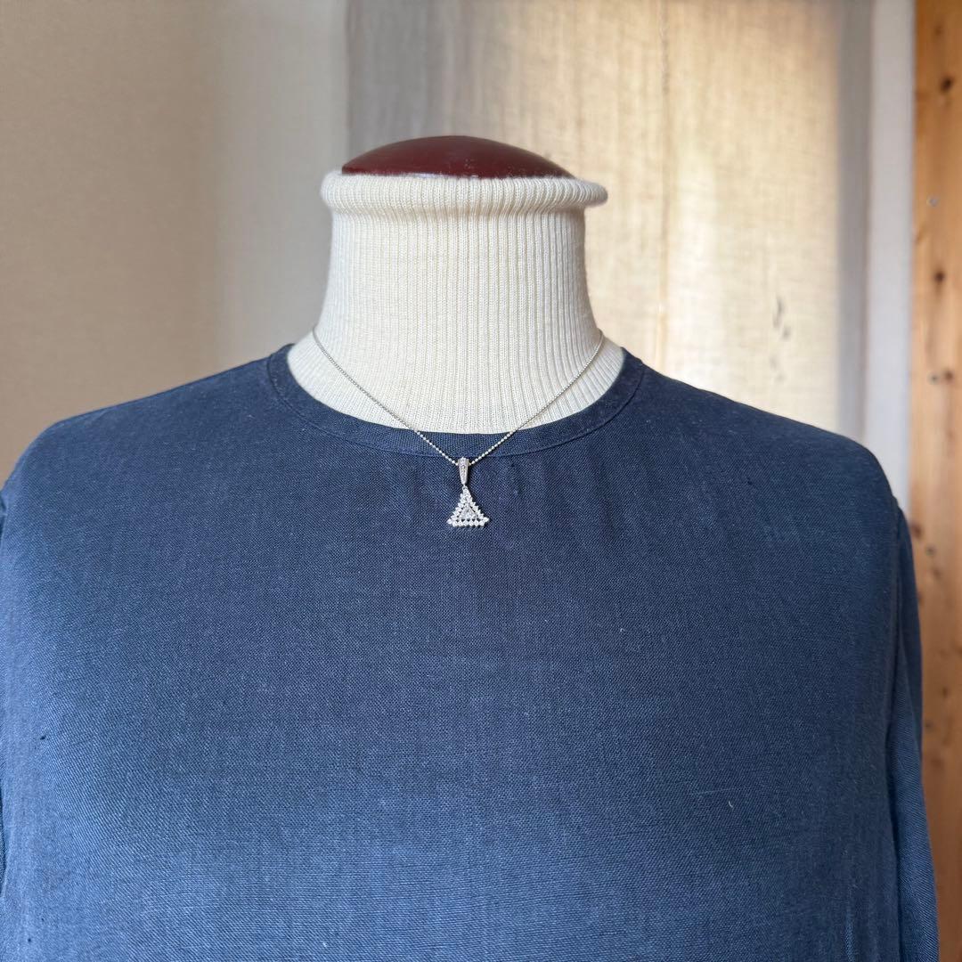 アンティークpt900ダイヤペンダント0.29/0.43ct 雰囲気が良い