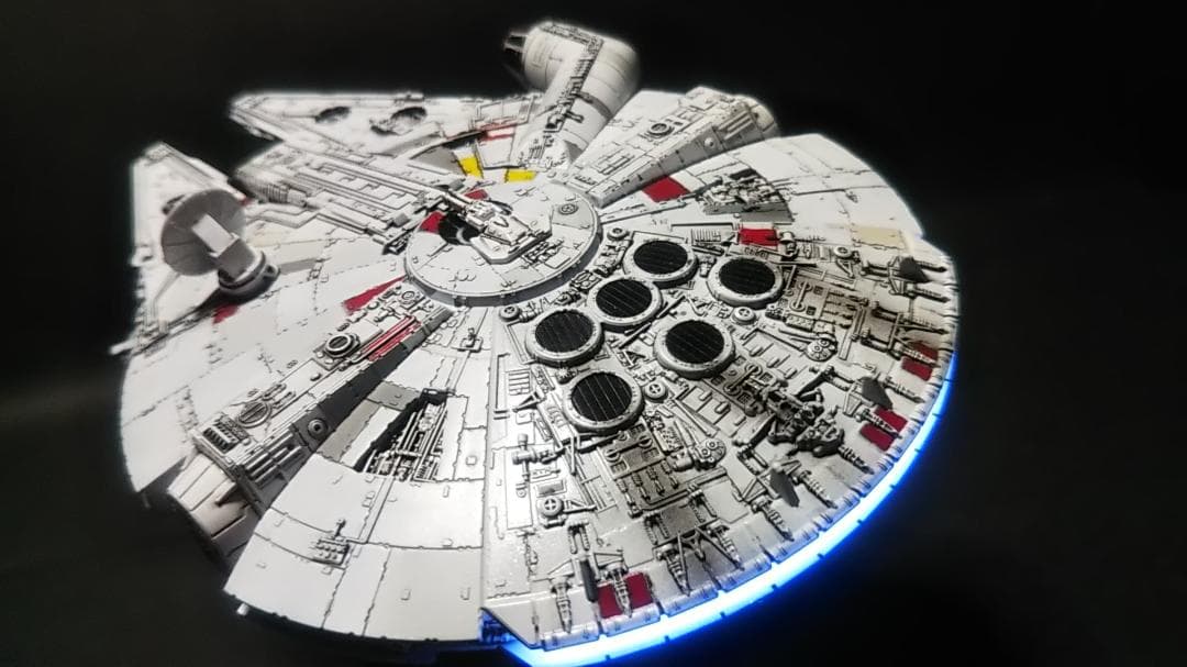 ミレニアムファルコン 電飾改修 塗装済 完成品 塗装 1/350