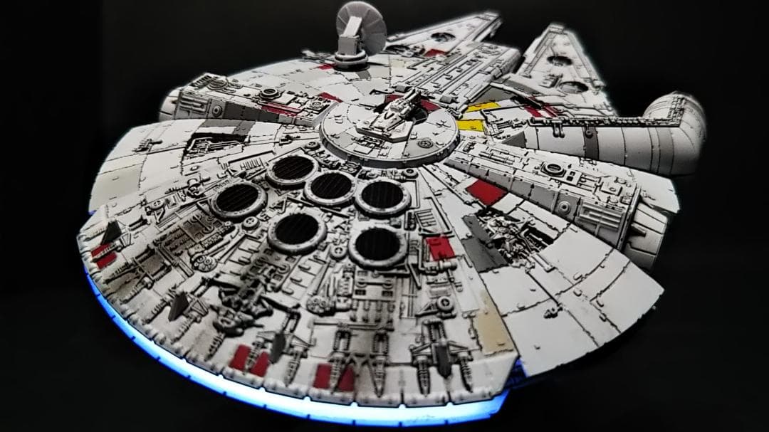 ミレニアムファルコン 電飾改修 塗装済 完成品 塗装 1/350