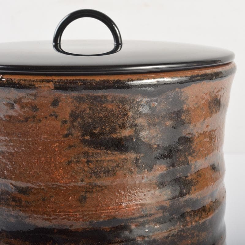 MTaki　古瀬戸祖母懐鉄釉　水指　裏千家十五代鵬雲斎極め箱　MR6575