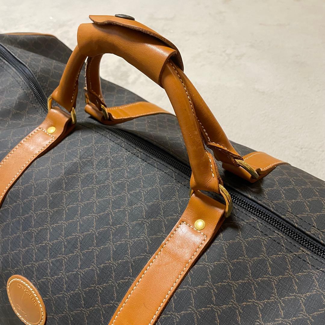 LONGCHAMP ロンシャン ボストンバッグ トラベルバッグ 総柄 2way