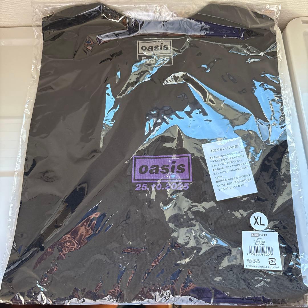 oasis live25 東京会場限定 Tシャツ 10/25 ショッパー付　XL