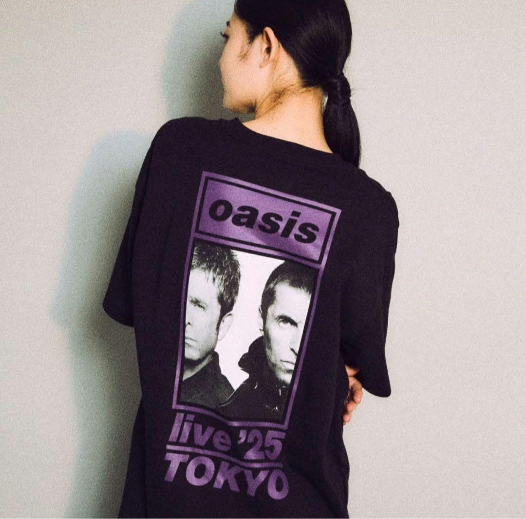 oasis live25 東京会場限定 Tシャツ 10/25 ショッパー付　XL