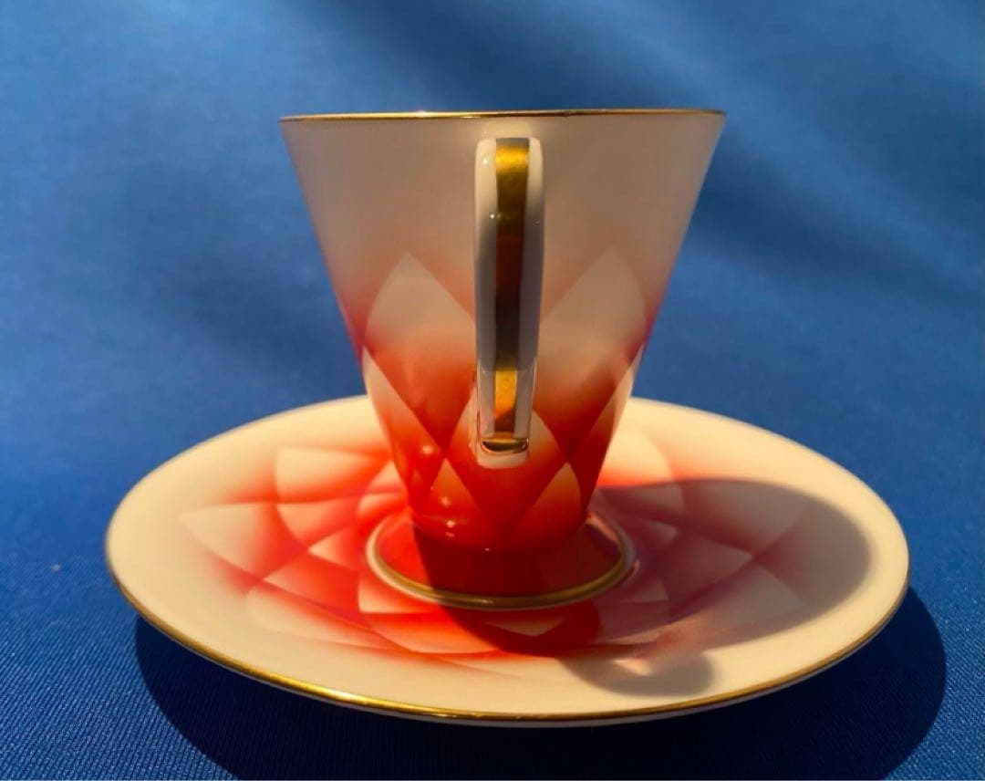 オールドノリタケ ボーンチャイナ デミタスカップ＆ソーサー 1客