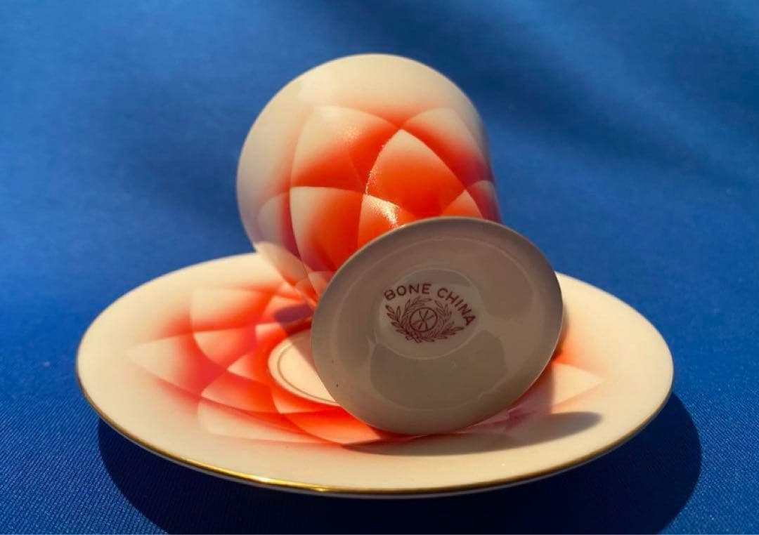 オールドノリタケ ボーンチャイナ デミタスカップ＆ソーサー 1客