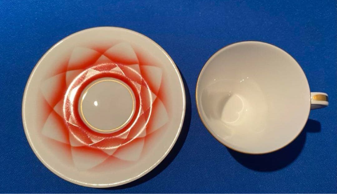 オールドノリタケ ボーンチャイナ デミタスカップ＆ソーサー 1客