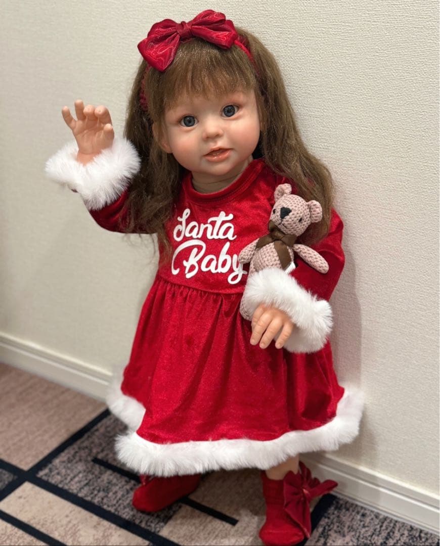 【専用】★新品★リボーンドール クリスマスサンタトドラーベビーちゃん 63cm