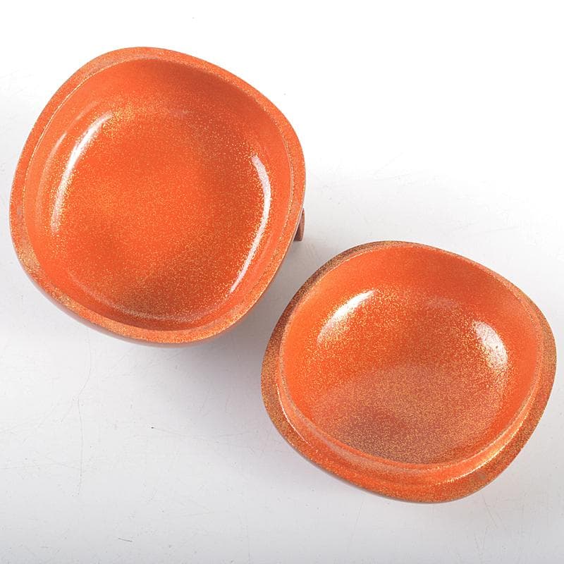 茶道具　輪島塗　信田福弥作　乾漆　柿香合　共箱　V　R5220