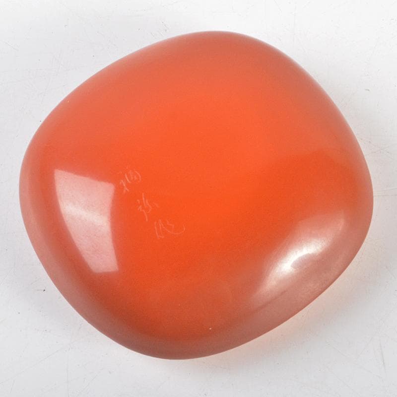 茶道具　輪島塗　信田福弥作　乾漆　柿香合　共箱　V　R5220