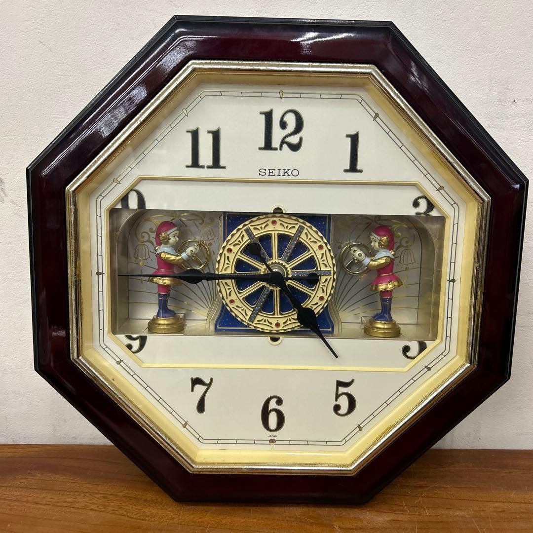SEIKO セイコー からくり時計パペット Puppet アナログ掛時計 日本製