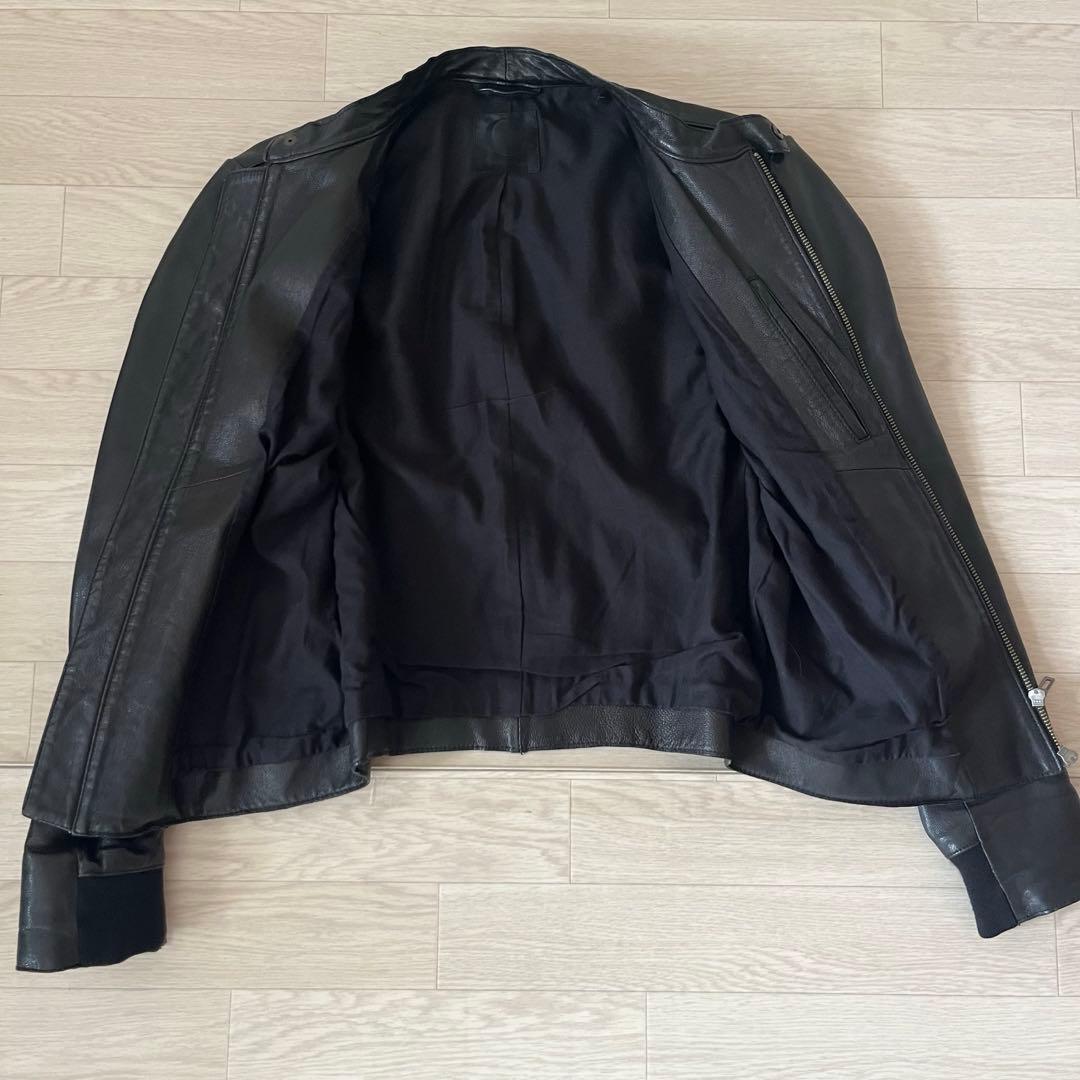 DOMENICO+SAVIO シングルレザー ライダースジャケット 46 やぎ革