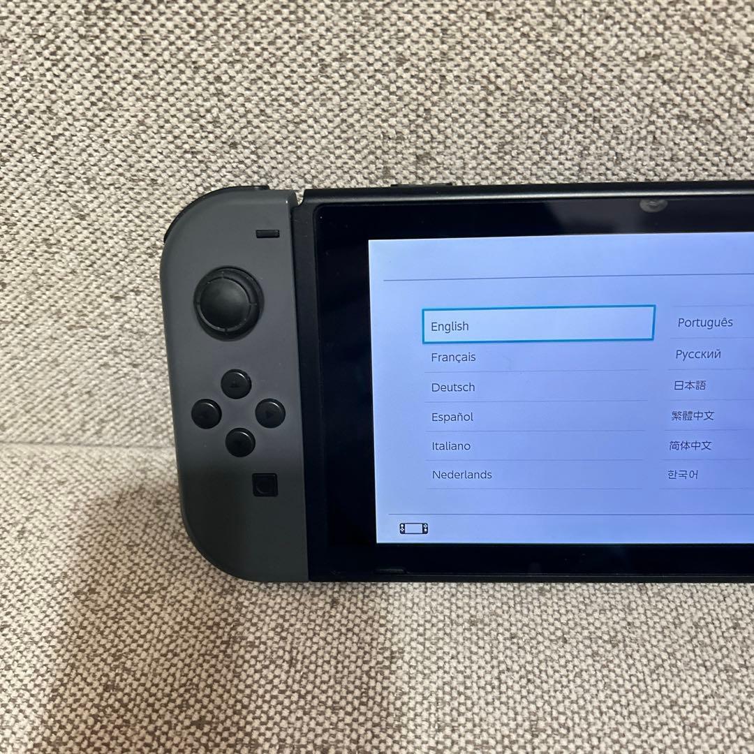 【美品】 Nintendo Switch 本体 グレー 完備品