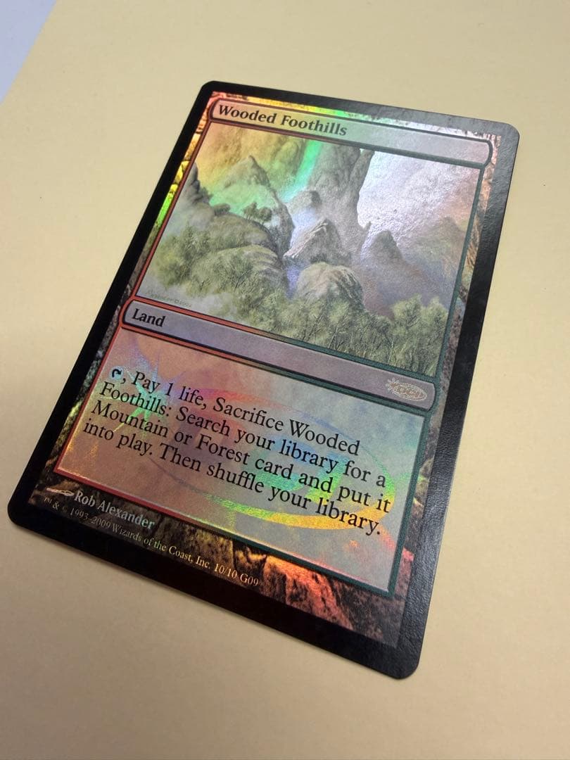 Mtg Foil 樹木茂る山麓 ジャッジ褒賞 プロモ