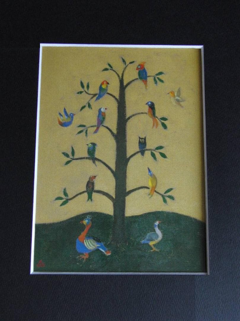 小杉小二郎、【聖なる小鳥達I-聖書物語-】、希少な額装用画集より