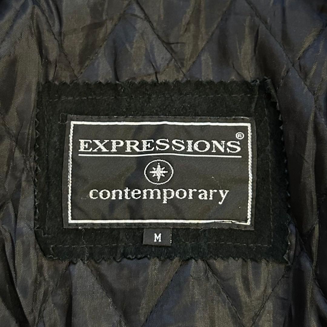 90s MA-1型 スエード レザージャケット 本革 短丈 ドリズラー 古着 黒