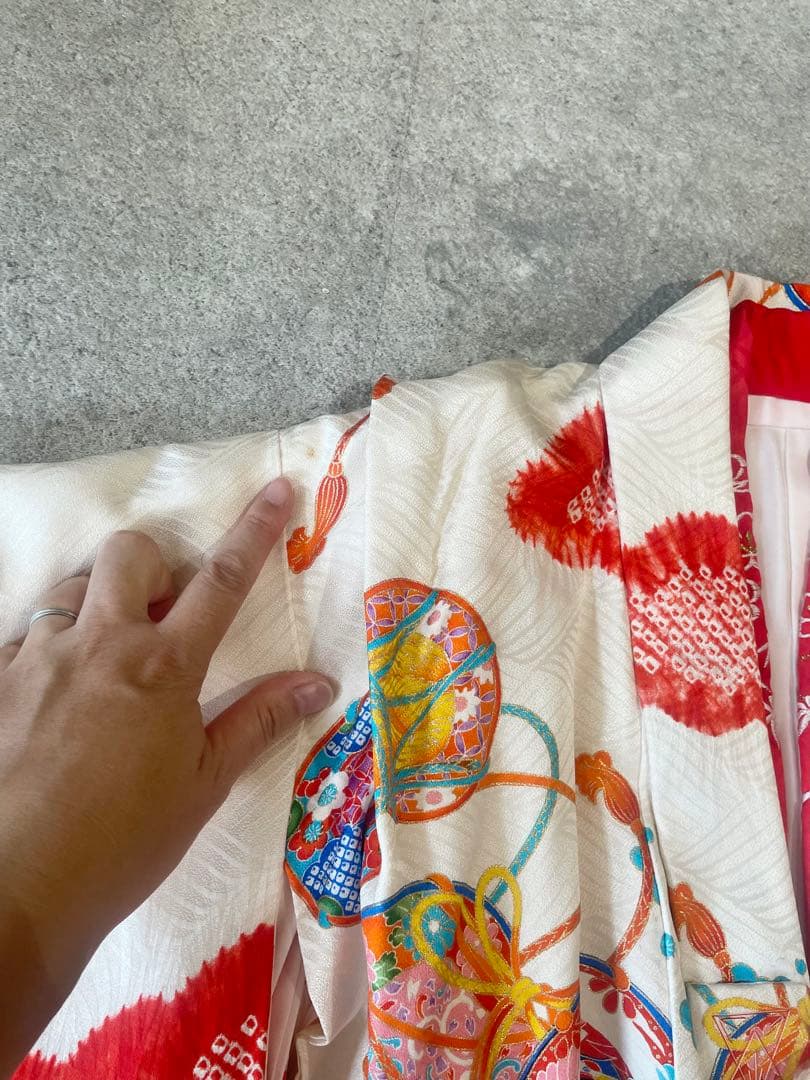 七五三3歳7歳　着物　アンティーク　骨董品　ヴィンテージ　古典柄