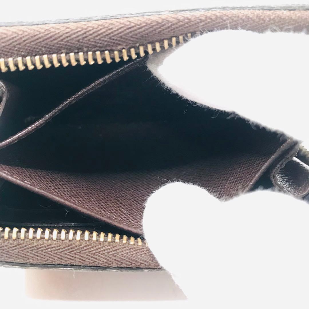 ルイヴィトン✨ダミエ エベヌ ジッピー パース 小銭入れ ケース 茶