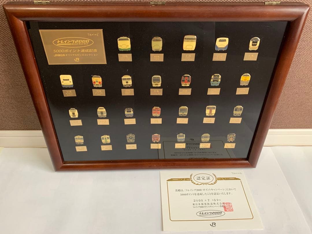 JR東日本「トレイング2000」5000ポイント達成記念　鉄道ピンズ２6点セット