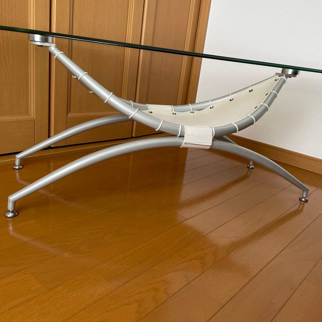 ガラステーブル　楕円テーブル　家具　インテリア