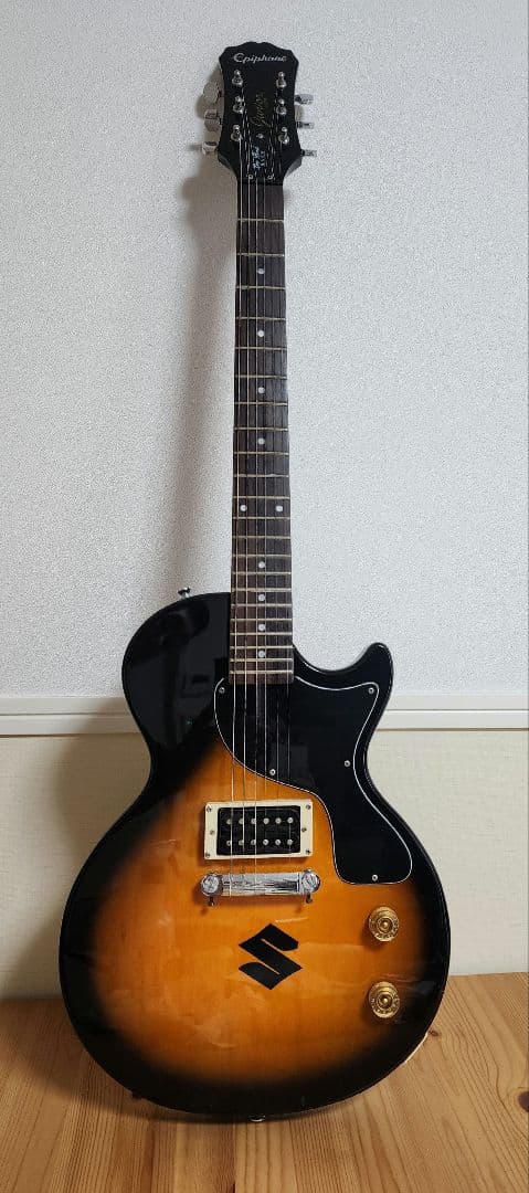 【良品】エピフォン　レスポールジュニア Jr　ソフトケース　新品弦　ピック付き