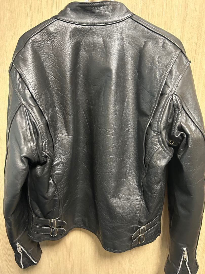 シングルライダースジャケット　牛革