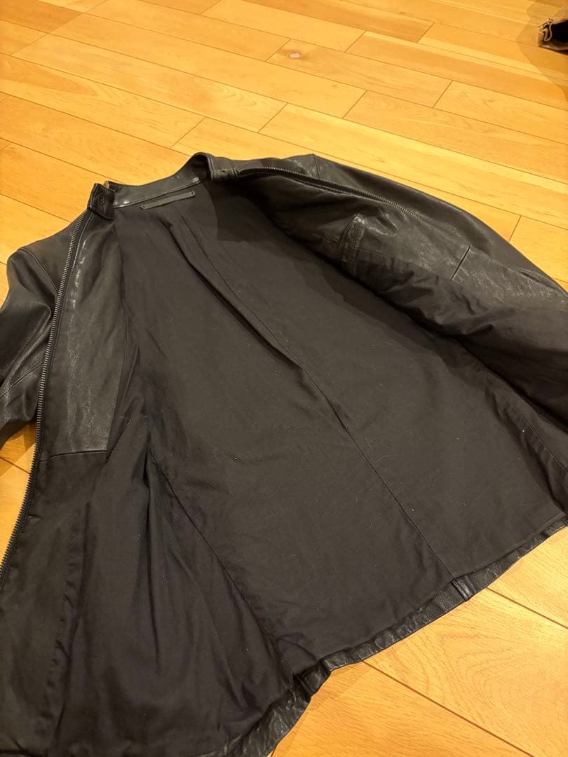 トゥモローランド　黒 レザー ライダースジャケット　M