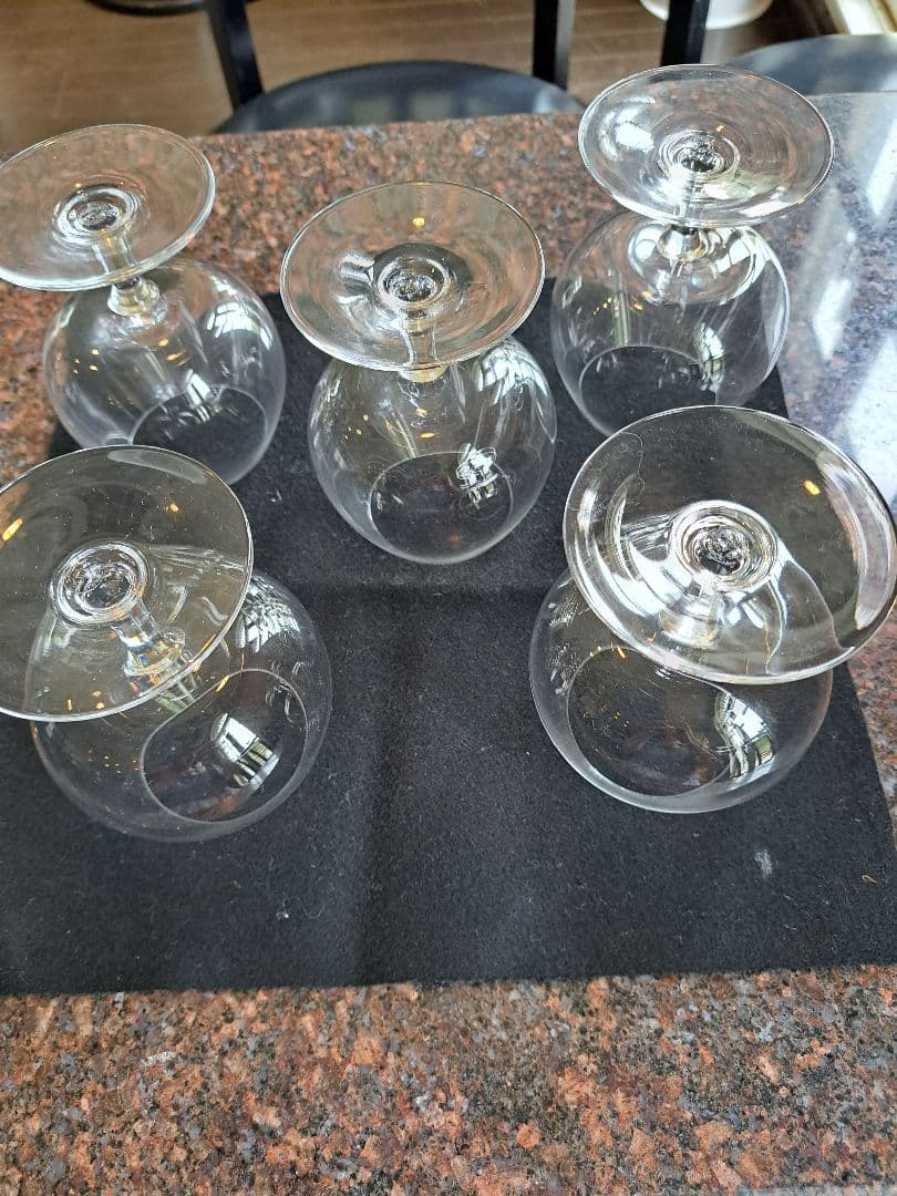 オールドバカラ、ガラス製ブランデーグラス 5個セット