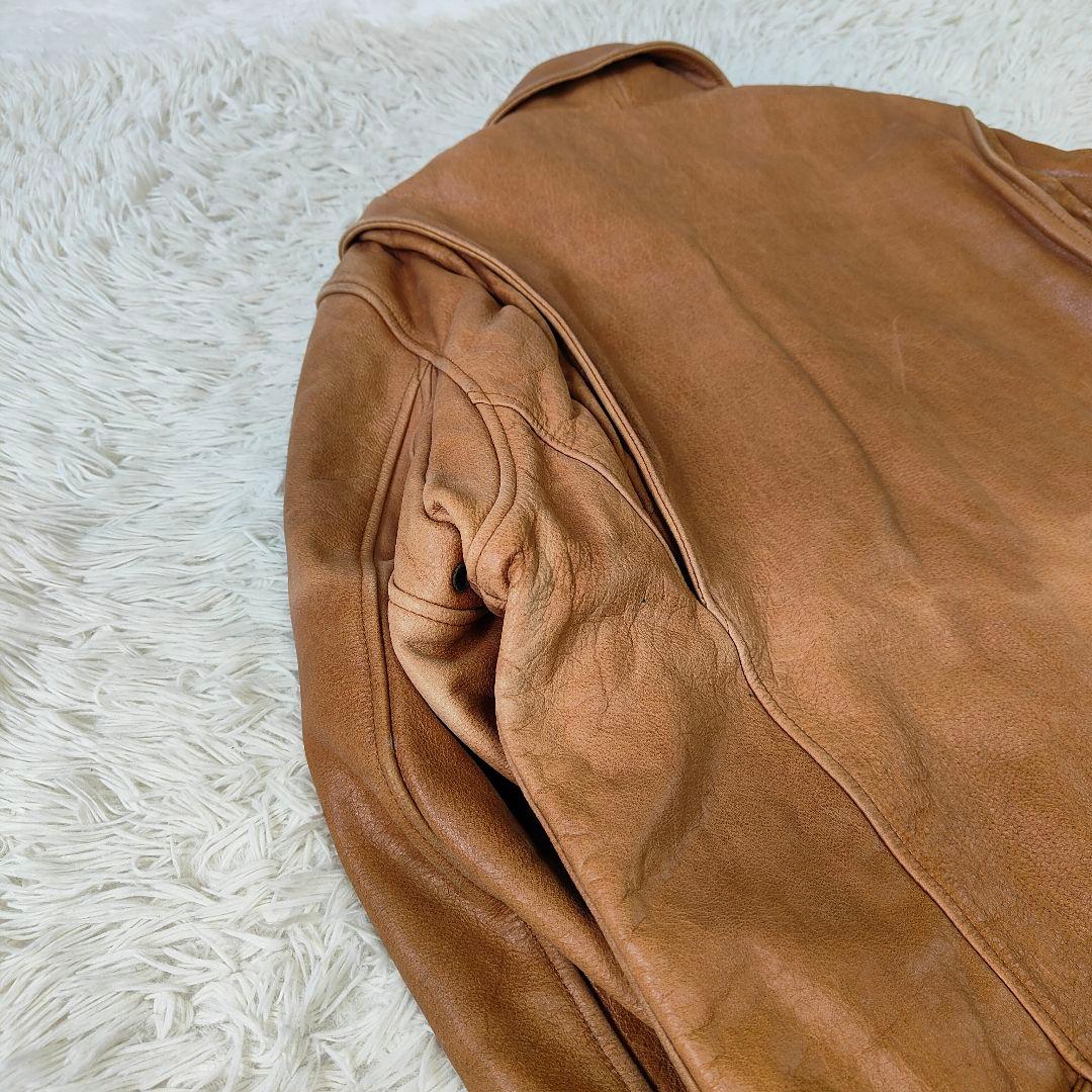 Wind Armor ウインドドアーマー レザージャケット LL　キャメル