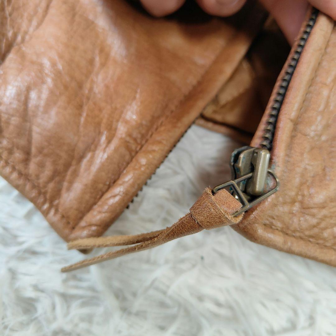 Wind Armor ウインドドアーマー レザージャケット LL　キャメル