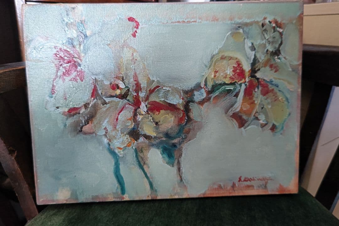 ヴィンテージ　フランス　油絵