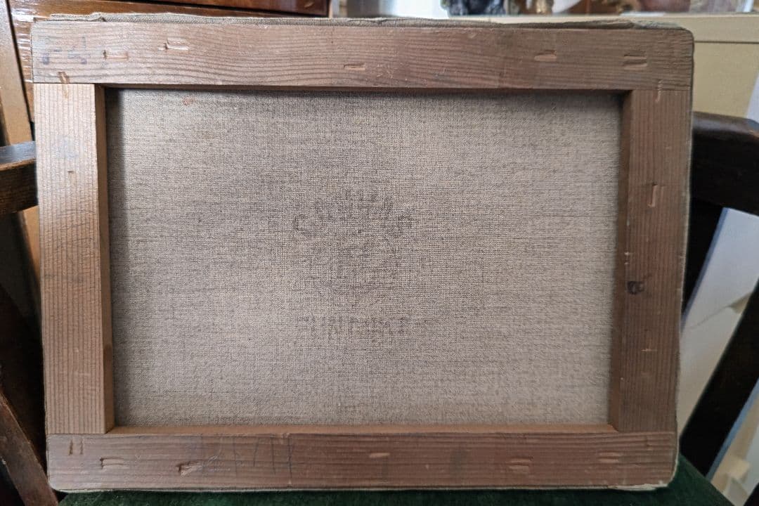 ヴィンテージ　フランス　油絵