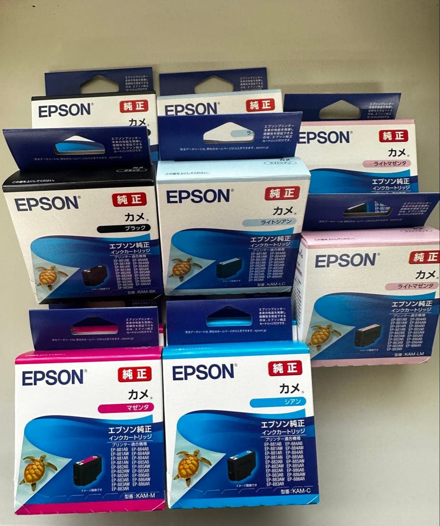 EPSON 純正インクカートリッジ カメ（未開封14個）