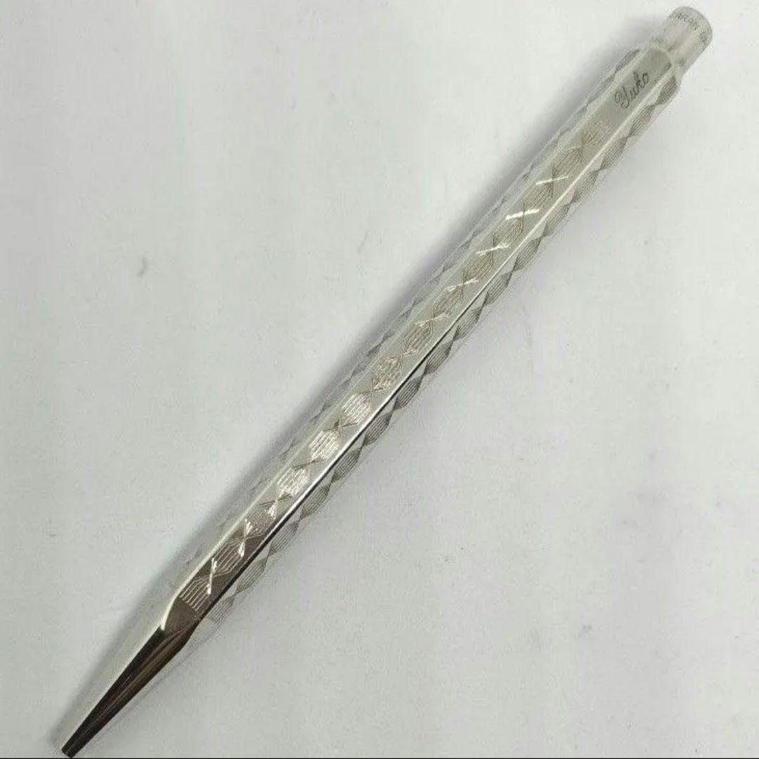 カランダッシュ エクリドール プリズマ ボールペン シルバー 銀色 旧型 銀張？