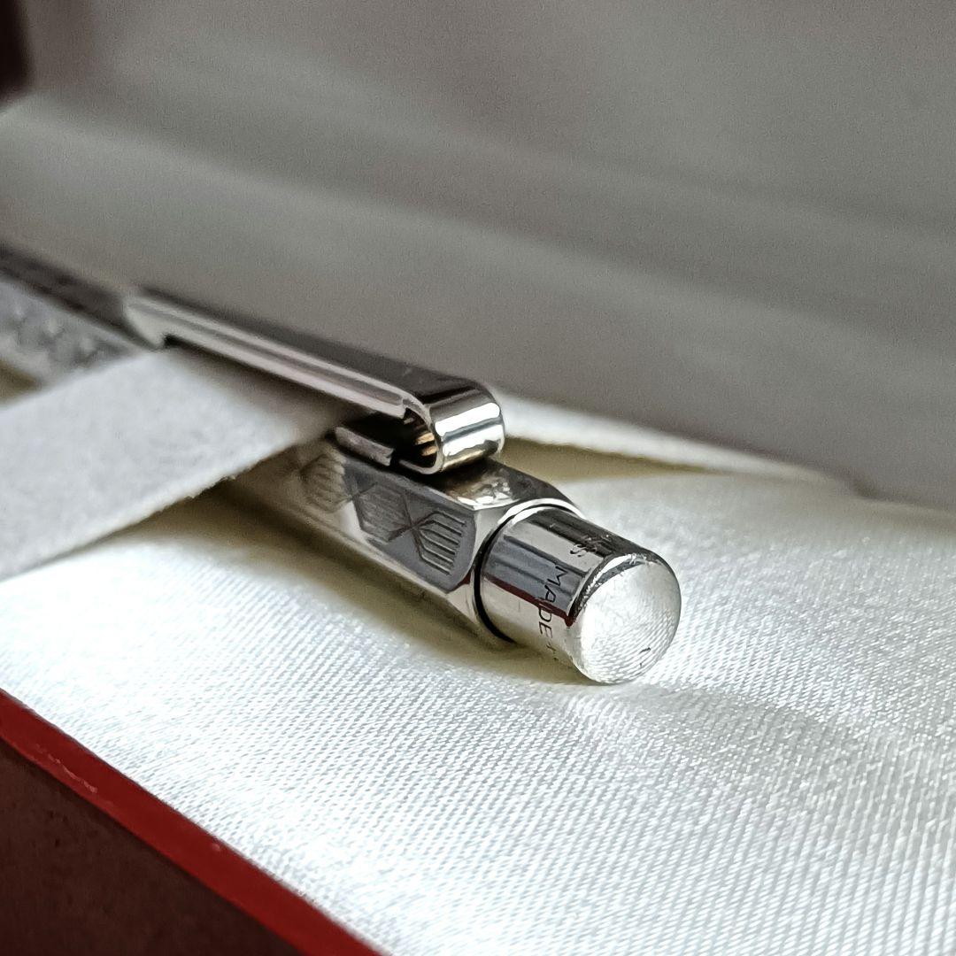 カランダッシュ エクリドール プリズマ ボールペン シルバー 銀色 旧型 銀張？