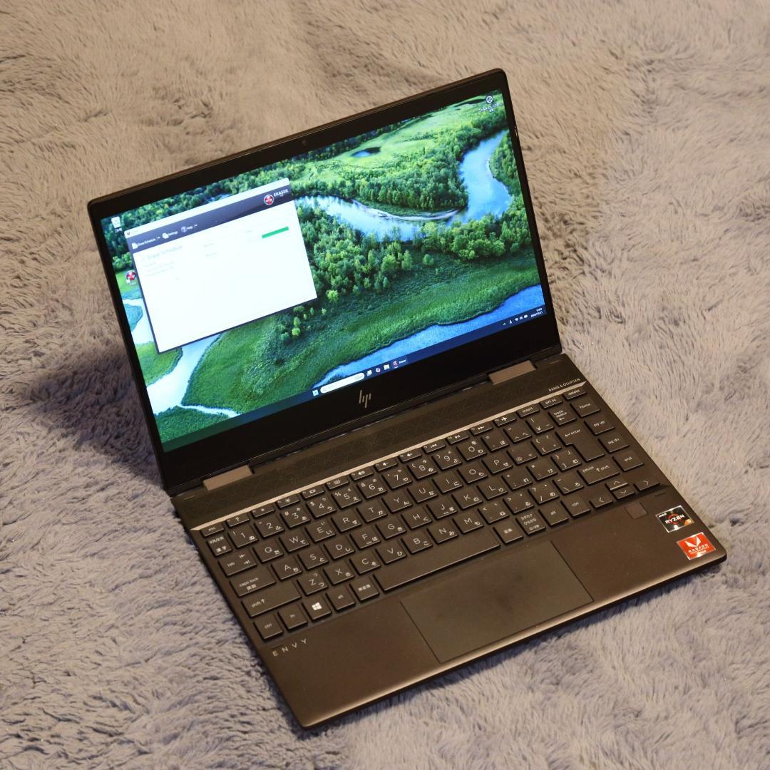 HP ENVY x360 13.3インチノートPC・純正レザーバッグ付き