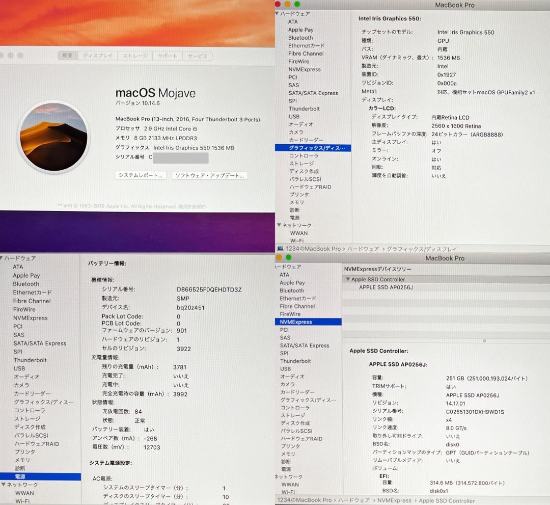 MacBook Pro Retina,13-inch【cs6 / Office】
