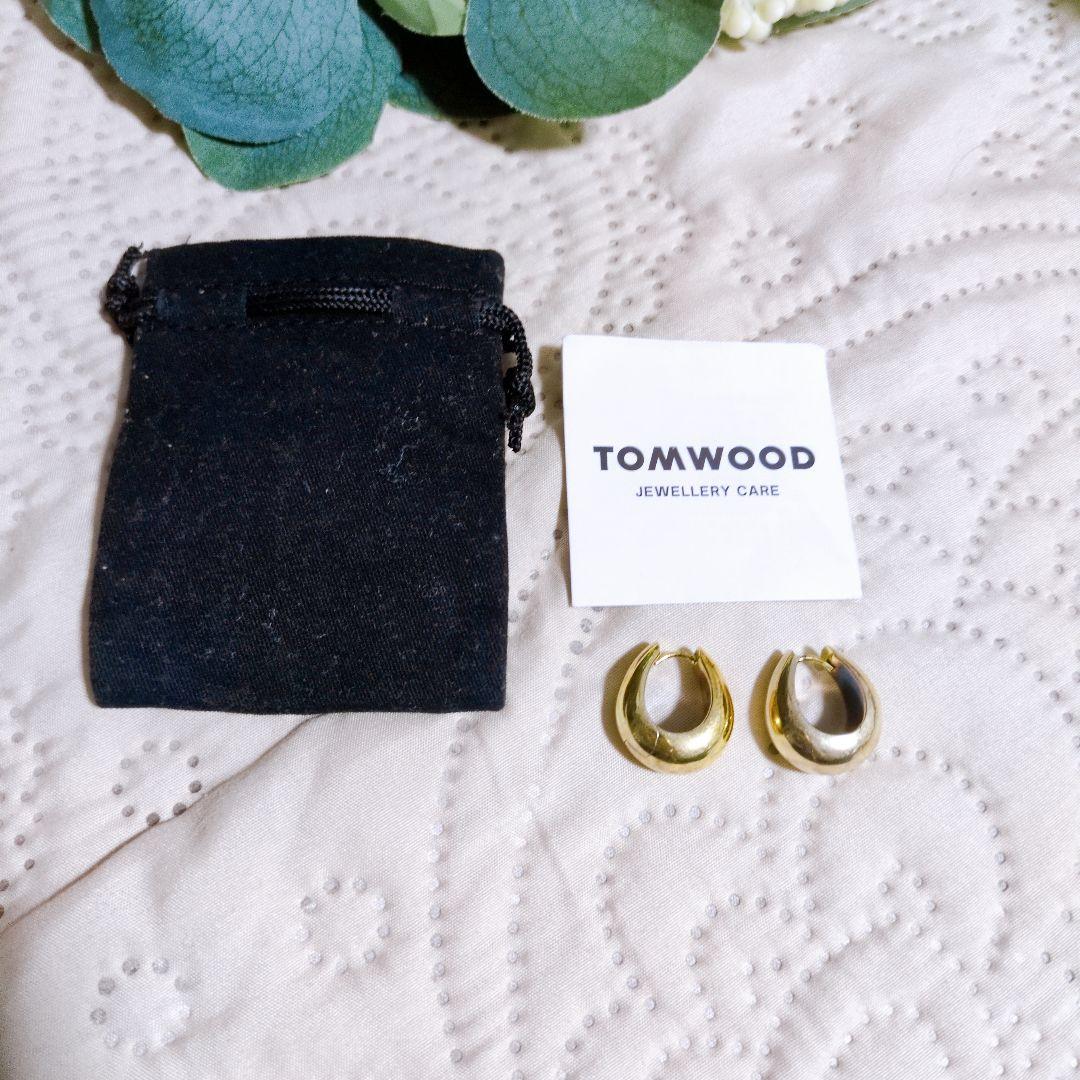 ま*け様 【TOM WOOD】 トムウッド　ゴールドフープピアス 925