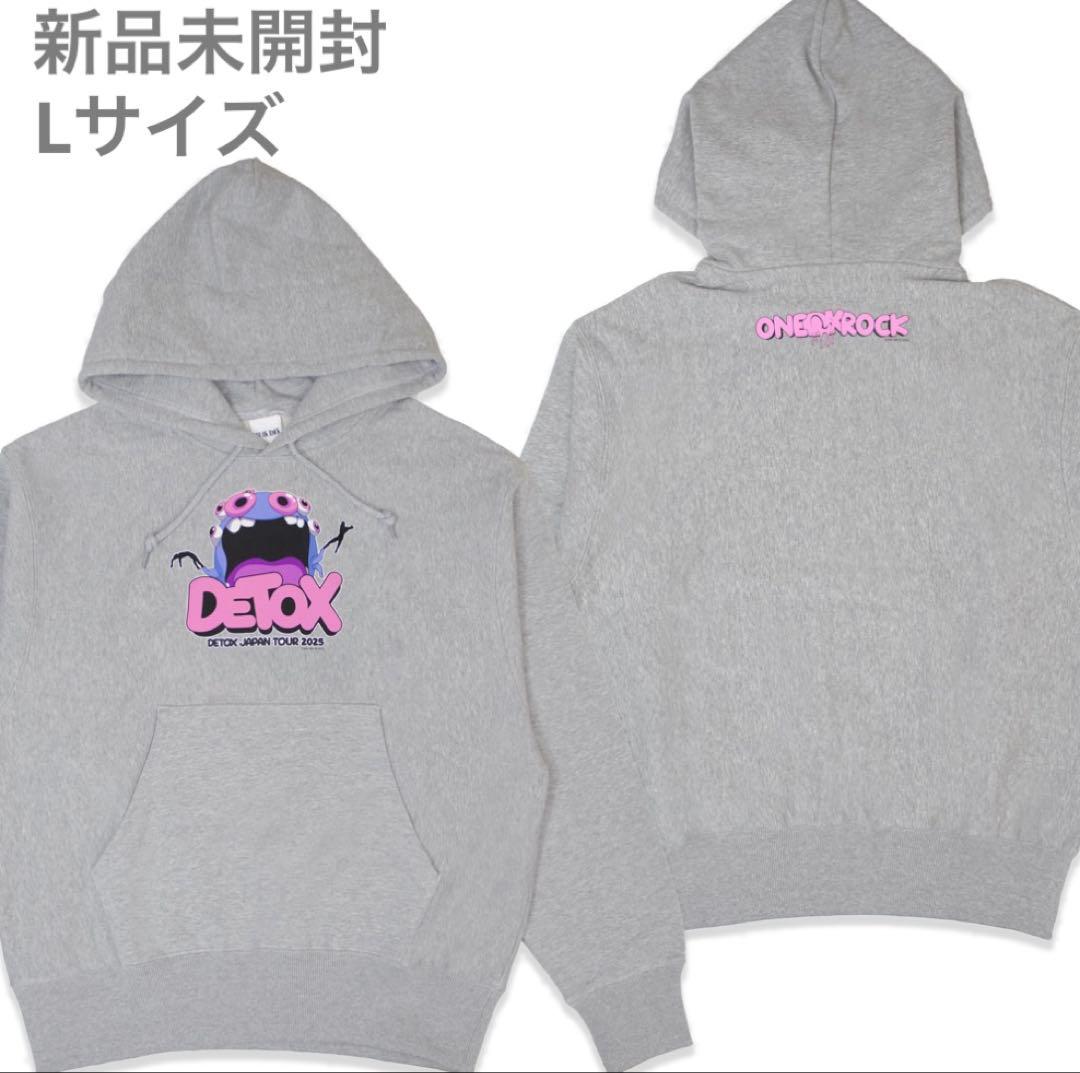 ONE OK ROCK 新品未開封 DETOX プルオーバー (グレー/L)