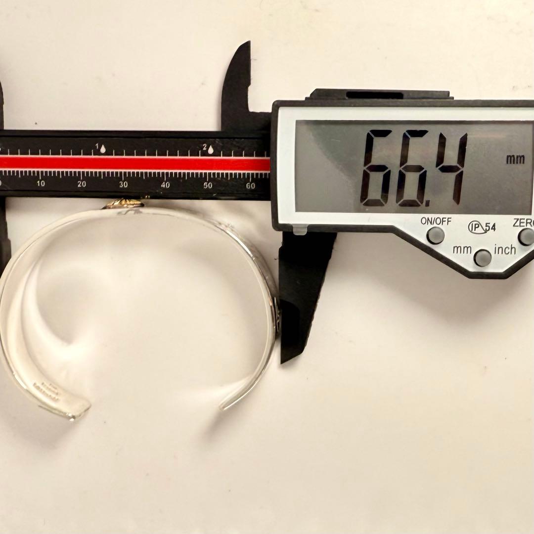 鏡面磨き Arizona Freedom ゴールド台付き太陽神唐草ブレス12mm