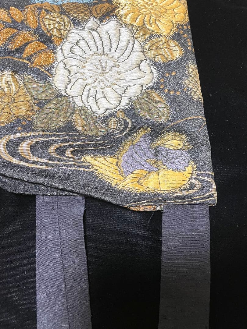 ♦️逸品　辻ヶ花模様　二重太鼓の作り帯