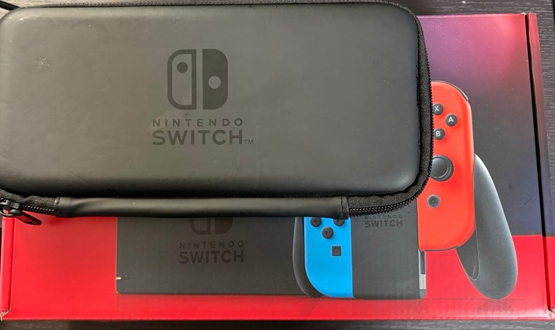 [ケース&SD付き]Nintendo Switch 本体 赤/青 Joy-Con