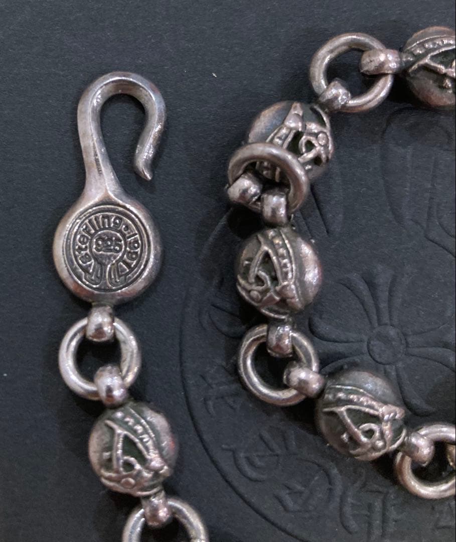 M＆M　ケルティックボールチェーンブレスレット　シルバー925