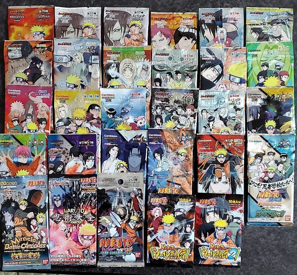 ナルト カード 未開封 パック サスケ カカシ グッズ NARUTO カード