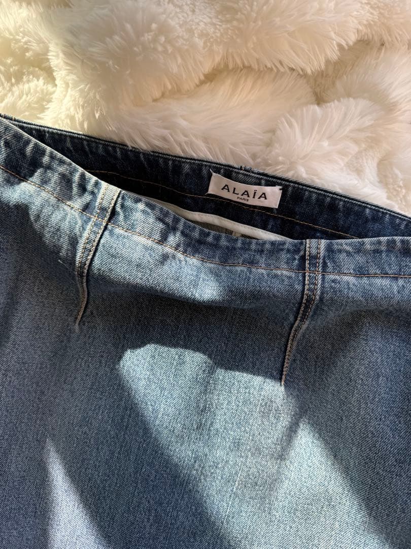 ユ*ニ様 Alaïa アライアFit and Flare デニムスカート